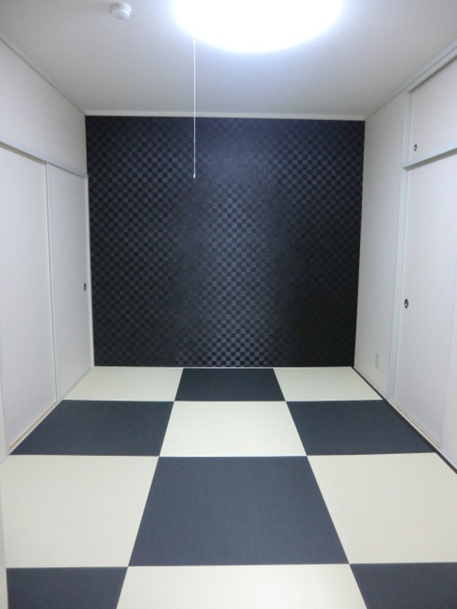 リフォーム東大阪市　内装リフォーム（クロス張替・壁紙張替・クッションフロアー張替）　シンプルモダン和室